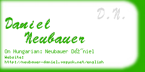 daniel neubauer business card